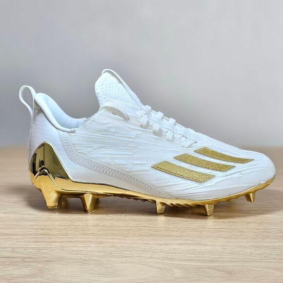 Adidas Adizero Football Cleats Gold White Men\'s Sz 14 Primeknit GX5122 Freak New main image 4